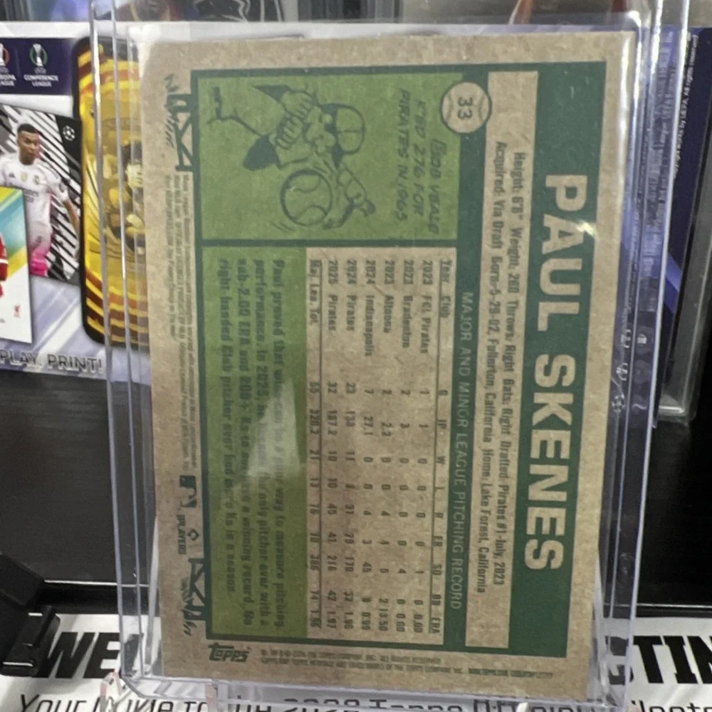 Topps 2025 Heritage 1976 Player Icons Paul Skenes #76PI-17 Pirates Baseball Card